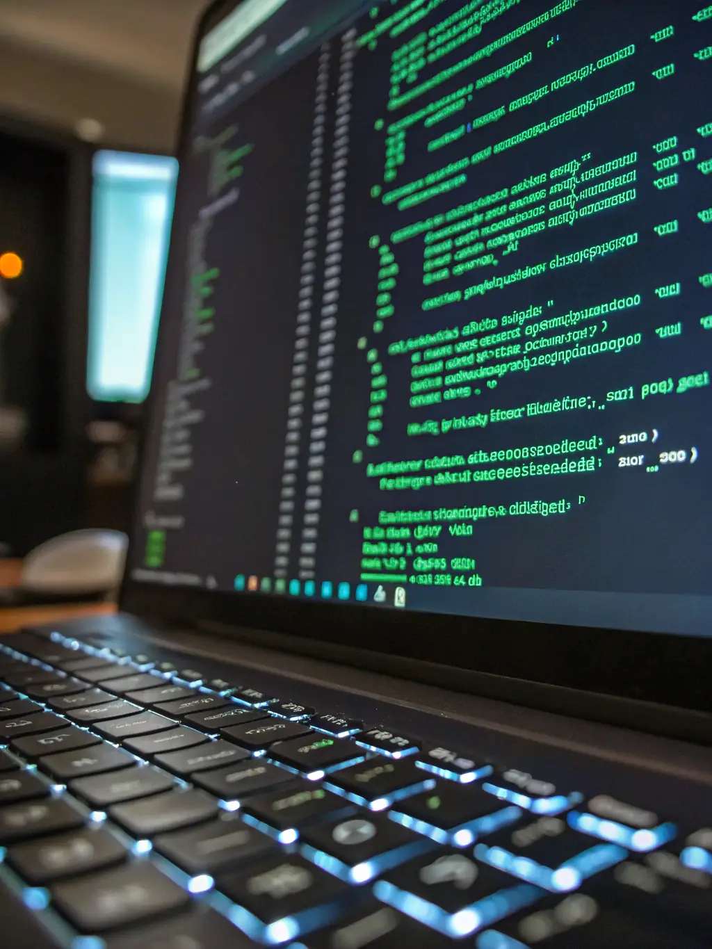 A close-up shot of well-organized and formatted Python code on a dark IDE, emphasizing readability and clean coding practices used by 325 Technologies LLC.
